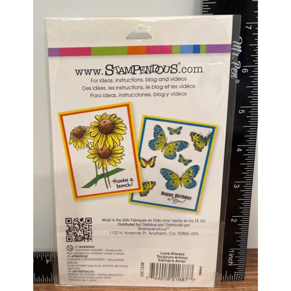 Stampendous LOVE ALWAYS SSC1238 Clear LOVE Stamps By Fran Seiford HEART - Picture 2 of 2